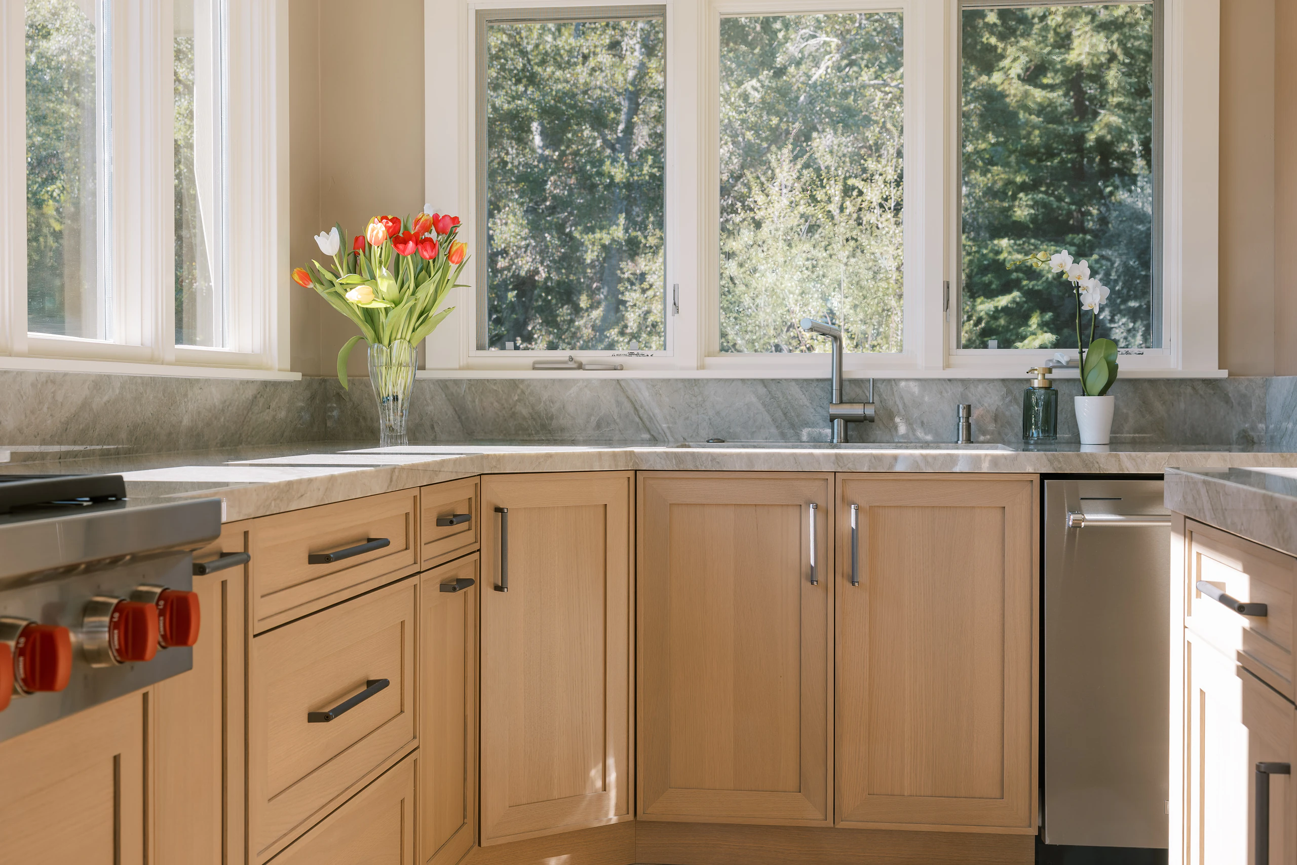 High-end custom kitchen with tailored cabinetry